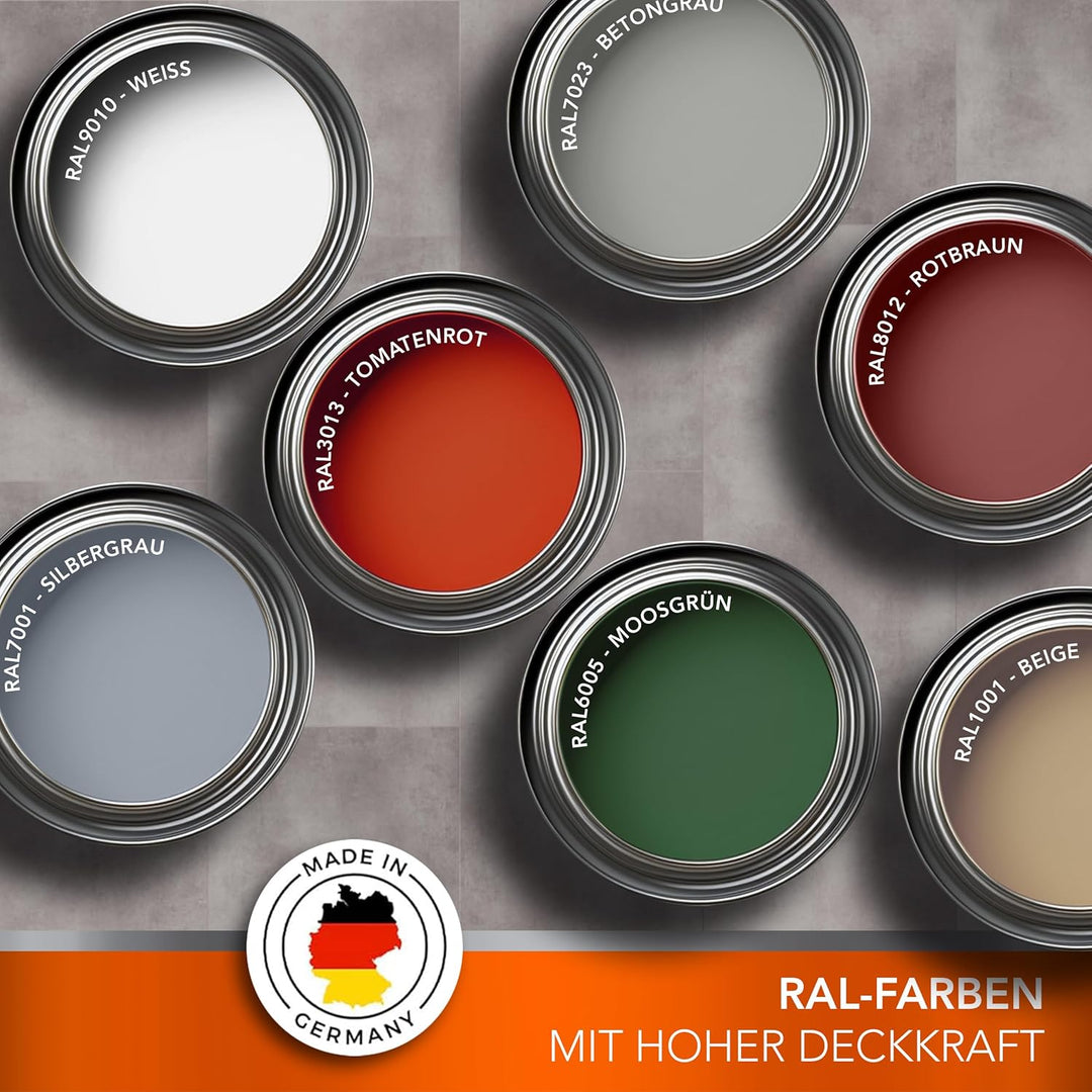 BEKATEQ 2K Fliesenfarbe für Boden- und Wandfliesen, 1kg Steingrau seidenglänzend, aussen &amp; innen - g