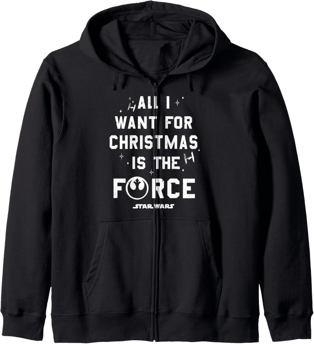 Star Wars Christmas All I Want For Christmas Is The Force Kapuzenjacke