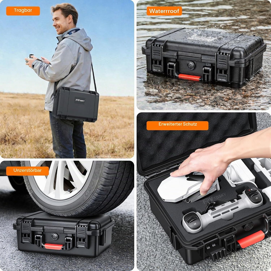 FPVtosky Hartschalenkoffer für Potensic Atom 2 / Atom Drohne, Aufbewahrungstasche für Atom/Atom 2/SE