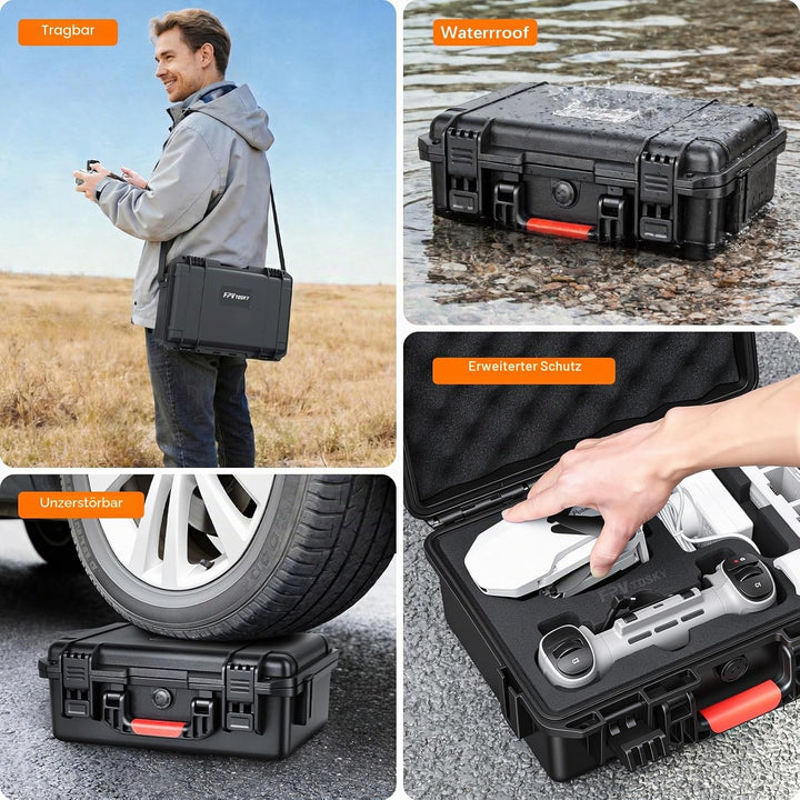 FPVtosky Hartschalenkoffer für Potensic Atom 2 / Atom Drohne, Aufbewahrungstasche für Atom/Atom 2/SE