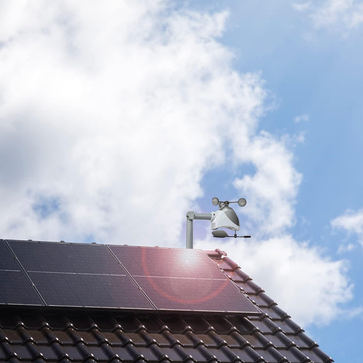 TFA Dostmann Kombisender VIEW, 30.3803.02, Funk-Übertragung der Windstärke, Temperatur und Luftfeuch