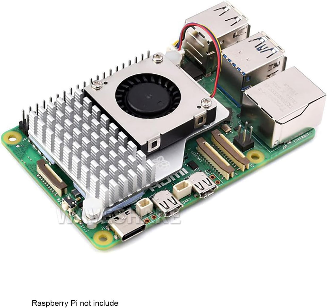 Official for Raspberry Pi Active Cooler Fits Raspberry Pi 5 with Temperature-Controlled Blower Fan A