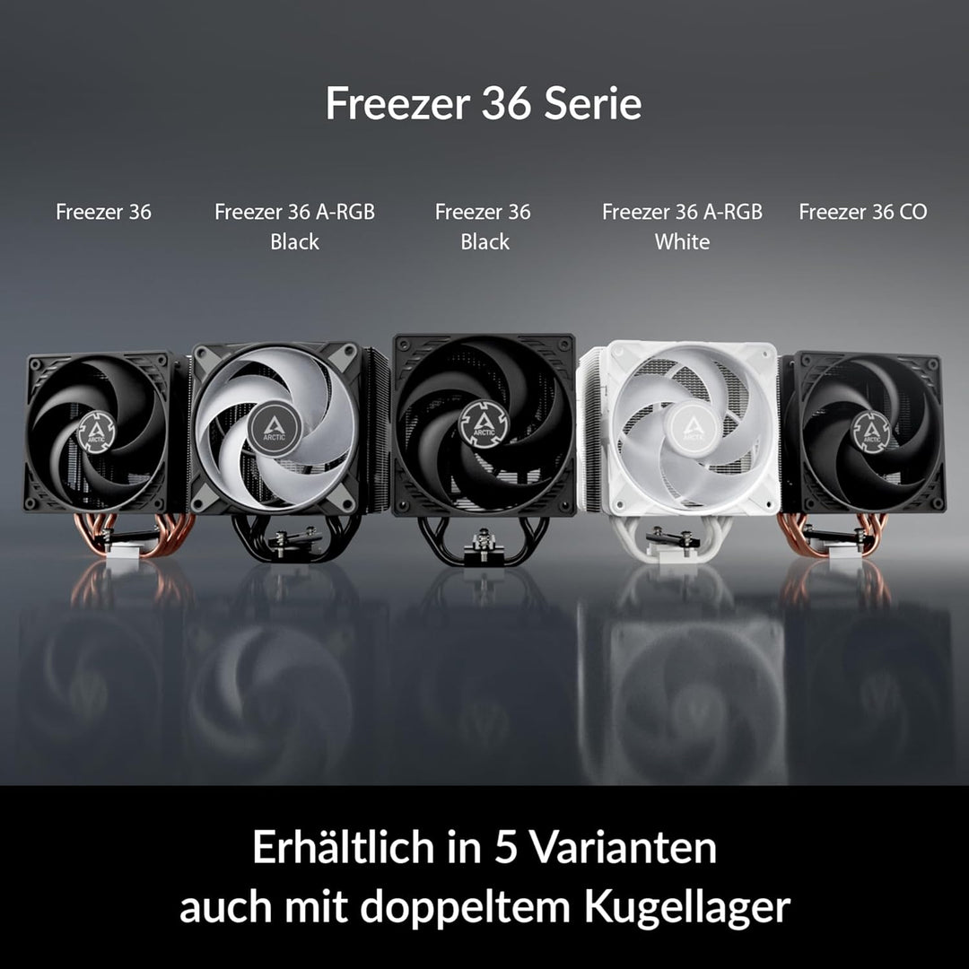 ARCTIC Freezer 36 A-RGB - CPU Kühler mit Push-Pull & ARGB Beleuchtung für Intel & AMD, Single-Tower,