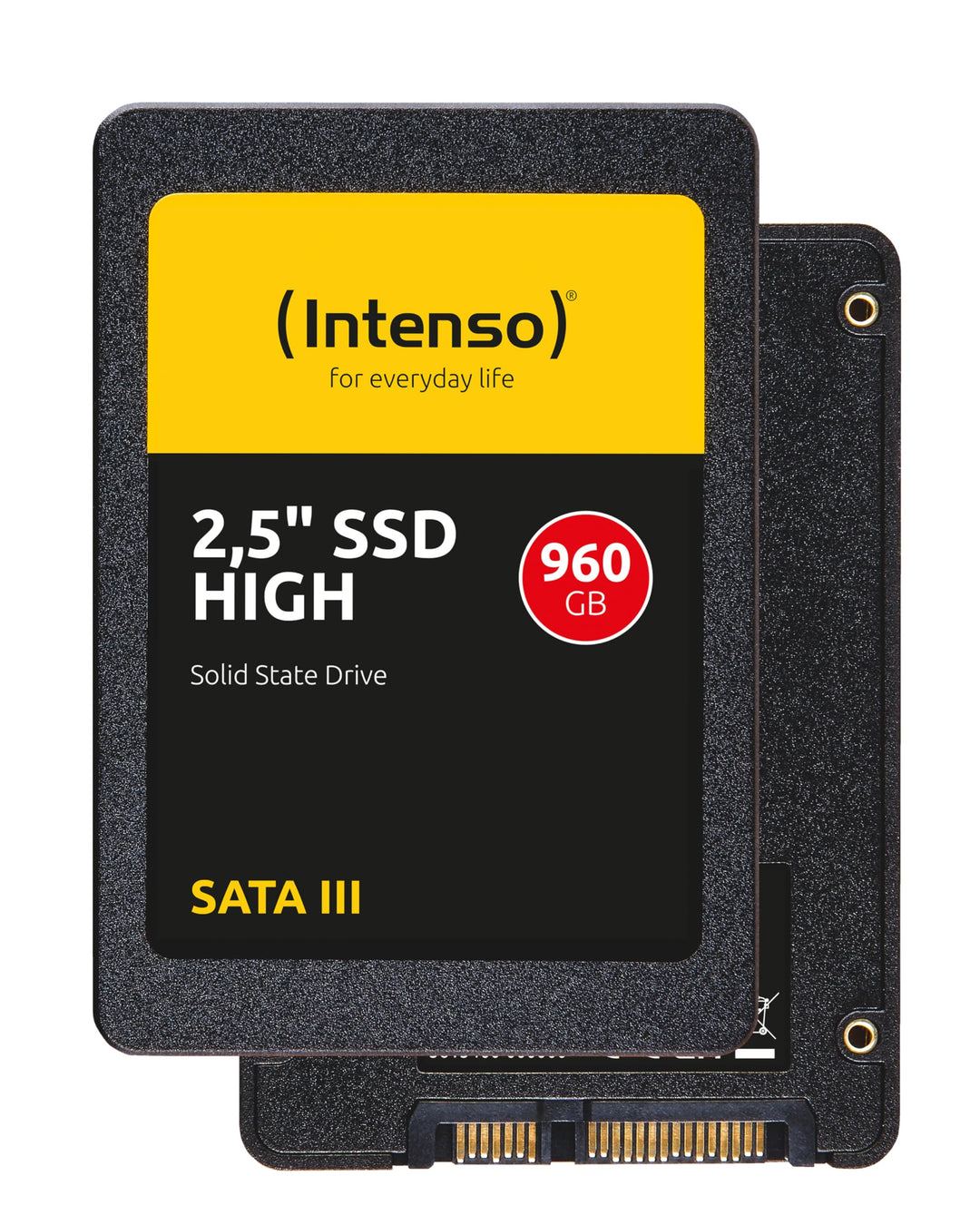 Intenso Interne 2,5" SSD SATA III High, 960 GB, 520 MB/Sekunden, Schwarz 960GB Sata 2,5" High