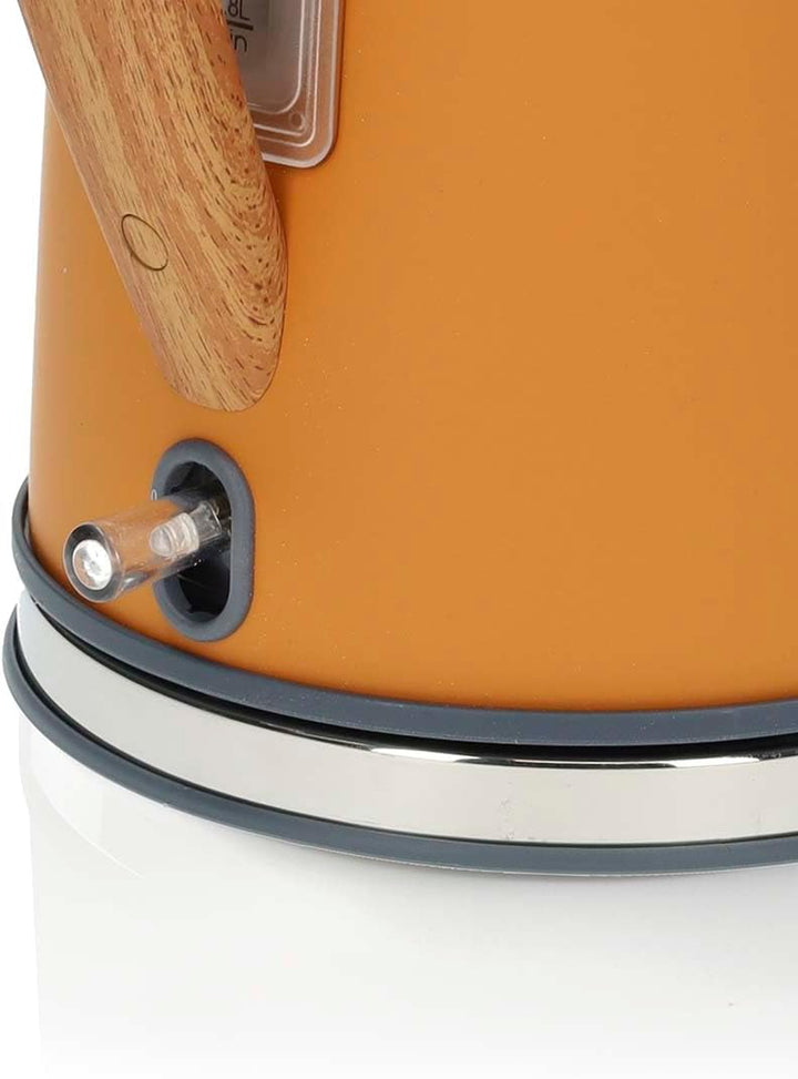Wasserkocher - 1.7 l - Soft-Touch - Orange - Um 360 Grad drehbar - Verdecktes Heizelement - Strix Co
