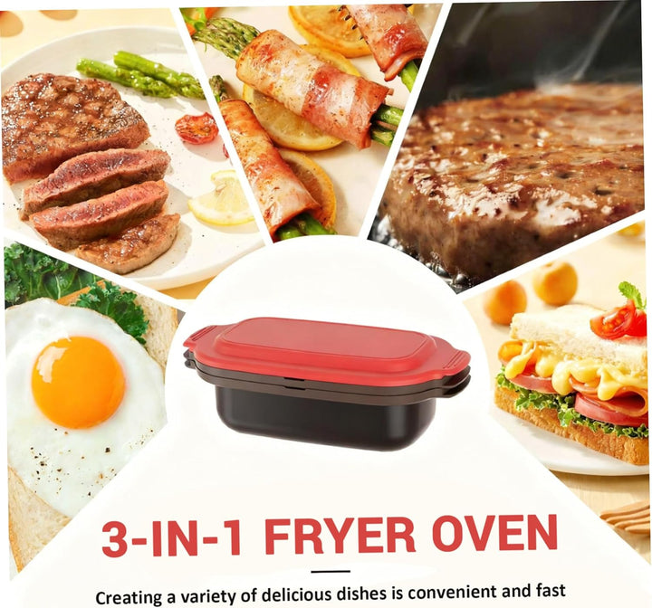 Mikrowellen-Eierkocher und Mikrowellen-Grillpfanne mit Deckel, antihaftbeschichtetes Kochgeschirr zu