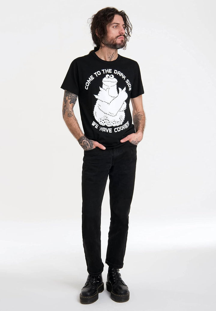 Logoshirt® Sesamstrasse I Krümelmonster I Come to The Dark Side I T-Shirt Print I Damen &amp; Herren I k