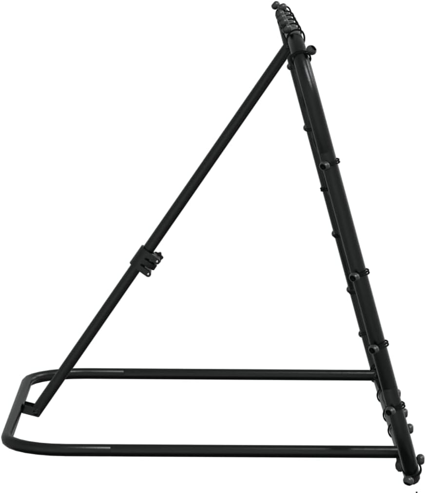 vidaXL Fussball-Rebounder Verstellbar Schwarz 84x73x60-80 cm Stahl