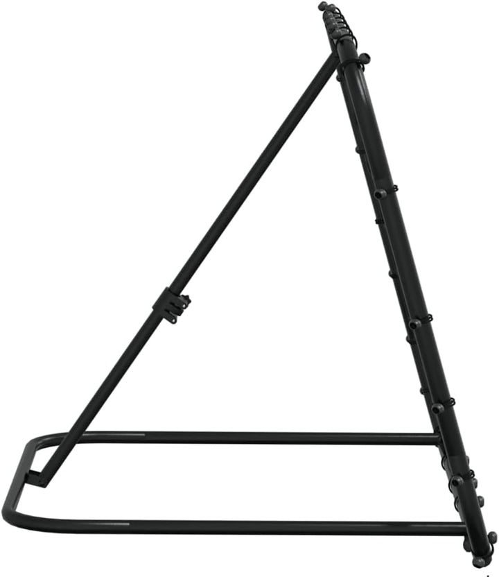 vidaXL Fussball-Rebounder Verstellbar Schwarz 84x73x60-80 cm Stahl