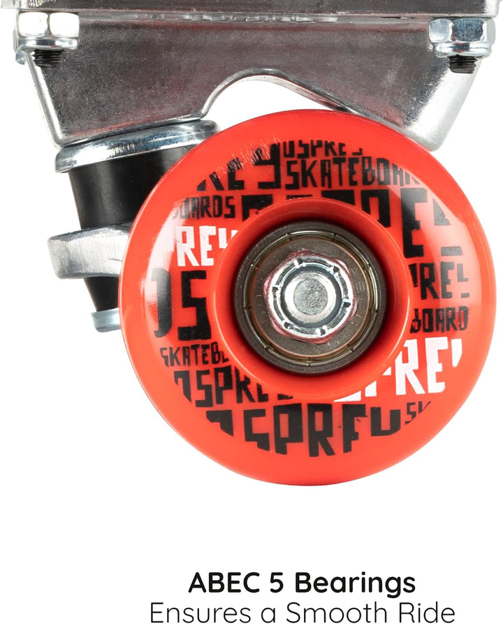 Osprey Absolute Anfänger Double Kick Trick Skateboard, 78,7 x 20,3 cm, Ahorndeck Wiederholen, Wieder