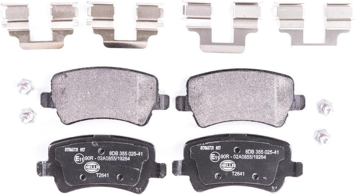HELLA PAGID 8DB 355 025-411 Bremsbelagsatz - T2641 - Dicke/Stärke: 16.9mm - Bremssystem: TRW - nicht