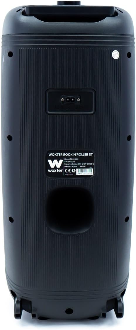 Woxter Rock'n'Roller ST - Trolley -Lautsprecher mit Karaoke -Funktion, 100W, LED, WOXTER ROCK'N'ROLL