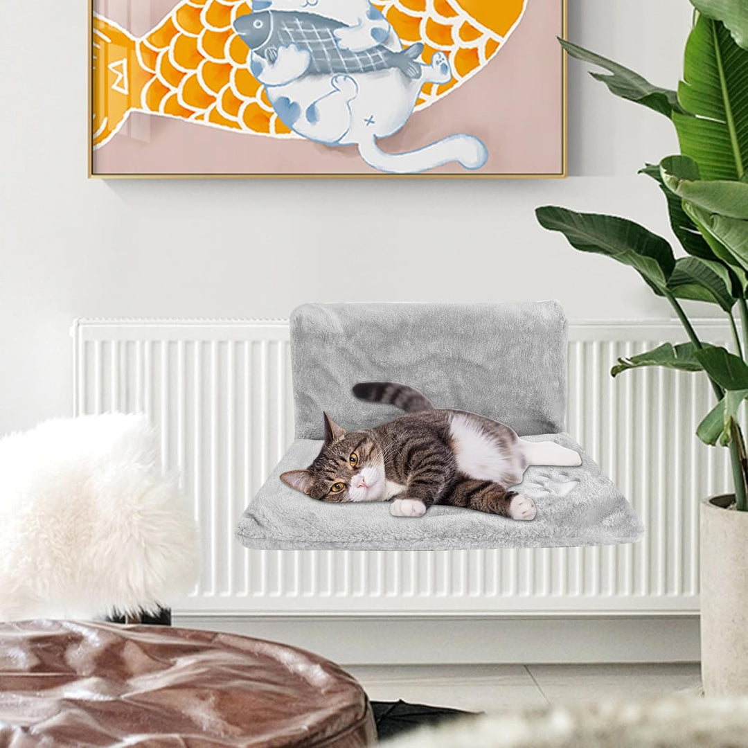 Dokeno Katzenliege für Heizung, Hängeliege Hängematte, Heizkörperliege Liege Katze, Katzenheizungsli