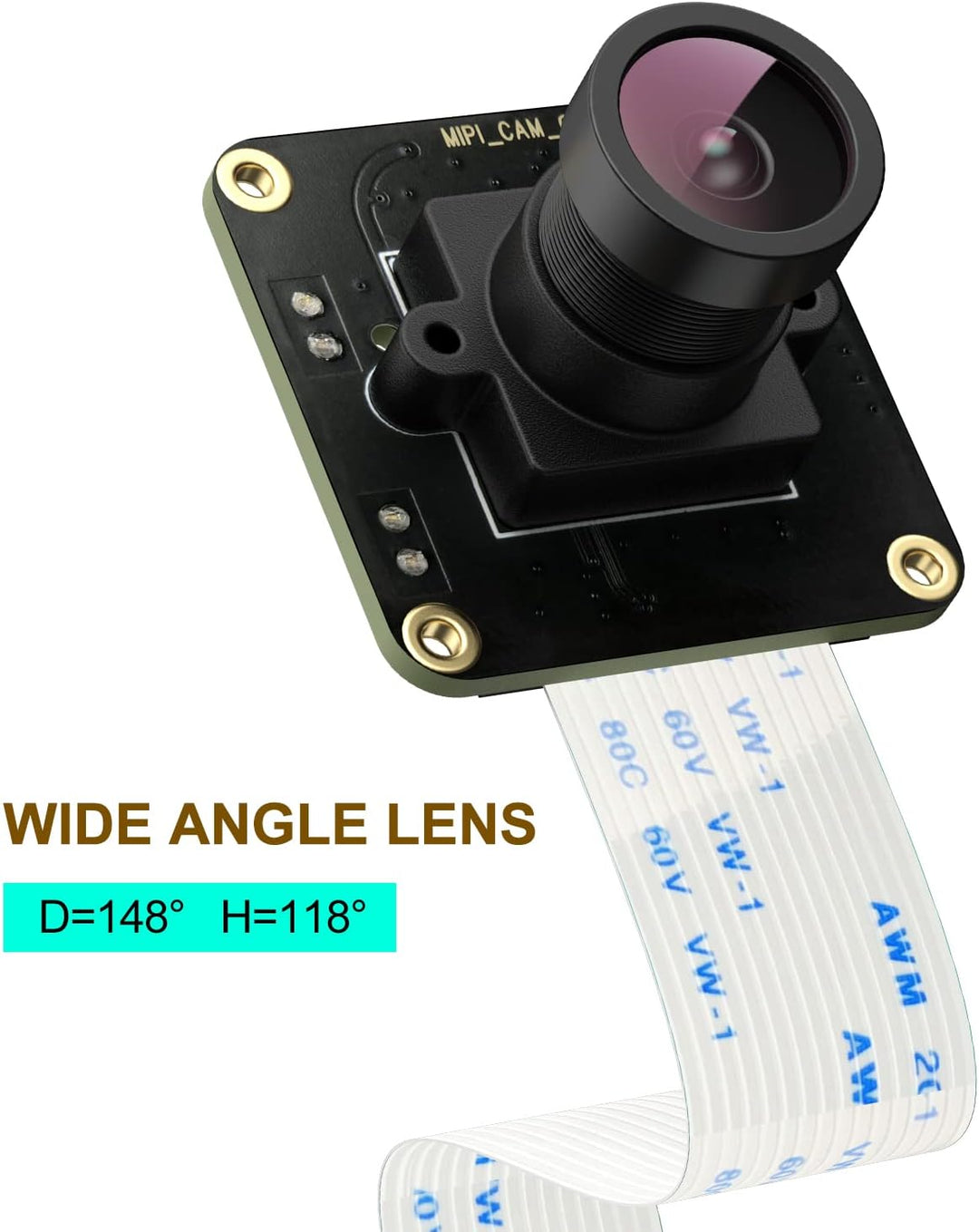 innomaker Raspberry PI Camera OV7251 Sensor with Global Shutter External Trigger Stream Mode 0.3MP F