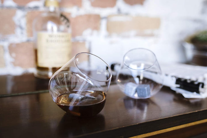 Gentlemen 's Hardware Rocken, Whisky Gläser, Silber, Set von 2