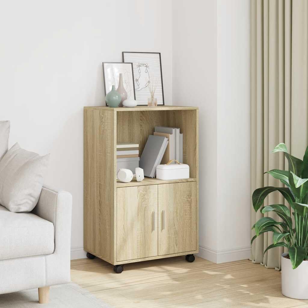 vidaXL Rollschrank, Büroschrank mit Stauraum, Aktenschrank für Wohnzimmer Büro, Bürocontainer Schran