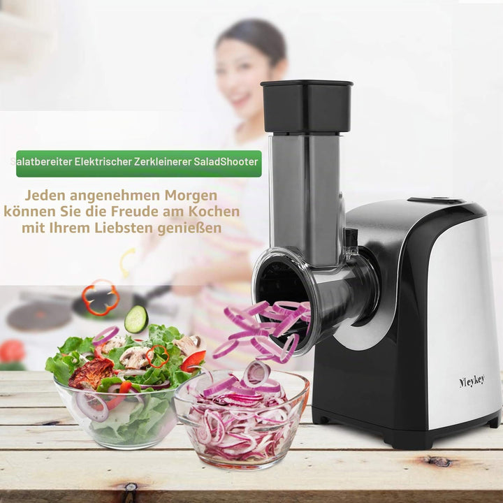 Elektrischer Gemüsehobel 150W Professional 5-in-1 - Gemüseschneider Elektrisch mit 5 Klingen Gemüser
