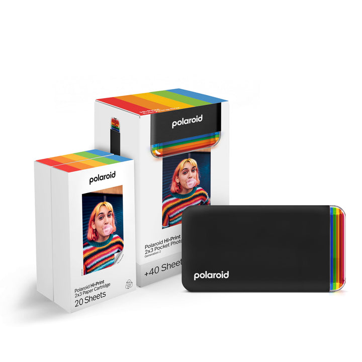 Polaroid Bundle Hi-Print+Paper - 2nd Generation - Bluetooth-verbundener 2x3 Pocket Photo- und Dye-Su