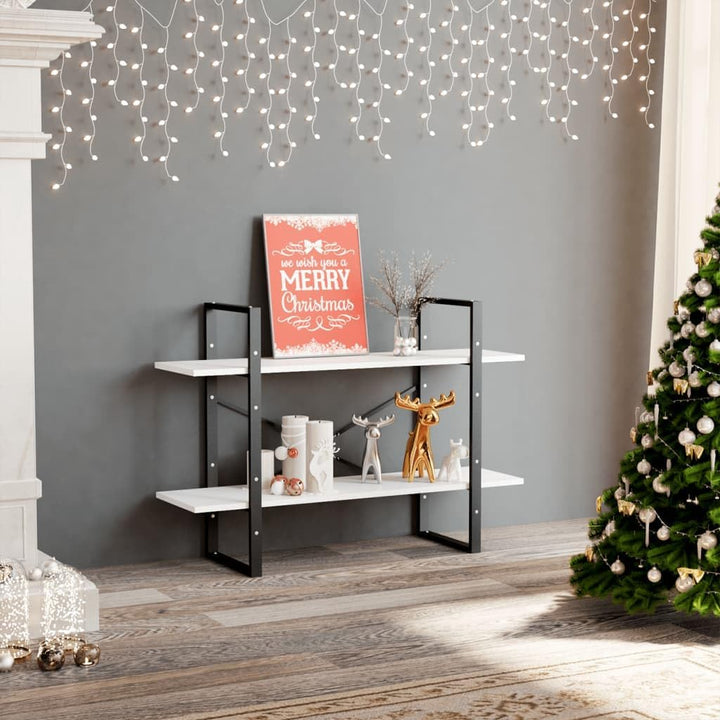 vidaXL Bücherregal 2 Fächer Industriestil Standregal Wandregal Bürorregal Aktenregal Regal Mehrzweck