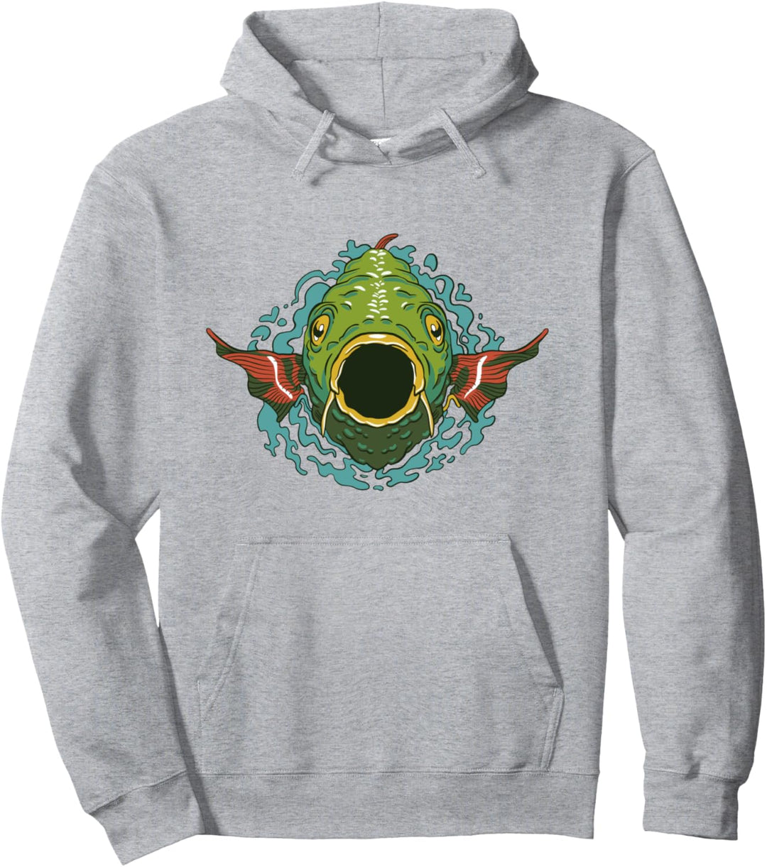 Karpfen Fisch Fluss Pullover Hoodie