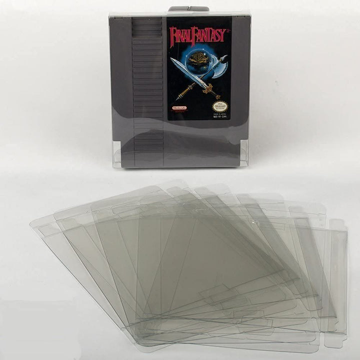 Link-e : 10 X Transparente Kunststoff Schutzhulle Kompatibel mit Nintendo NES Spielkassette