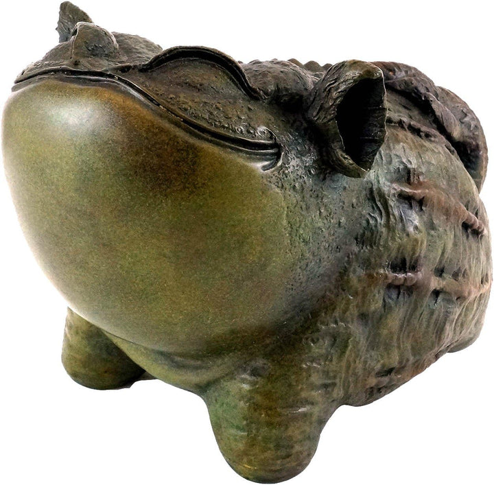 Kunst & Ambiente - Bronzefigur - Lustige chinesische Kröte/Frosch - signiert von Milo - Tierfigur -