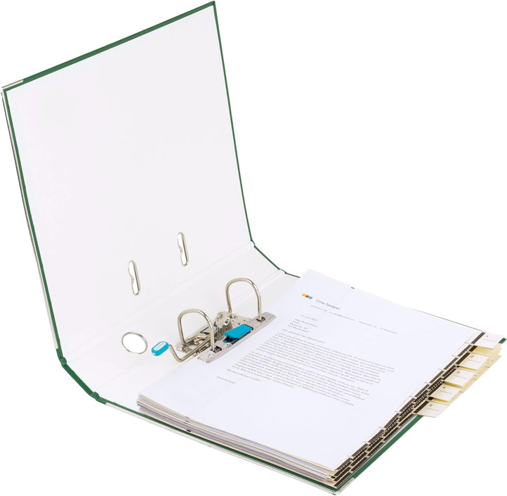 Elba Ordner A4, Smart Pro, 5 cm schmal, Kunststoff aussen, grün, 10 Stück, grün