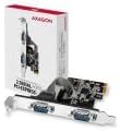 AXAGON Compatible PCEA-PSN PCIe Adapter with 2X Serial Ports - ASIX AX99100 Chipset