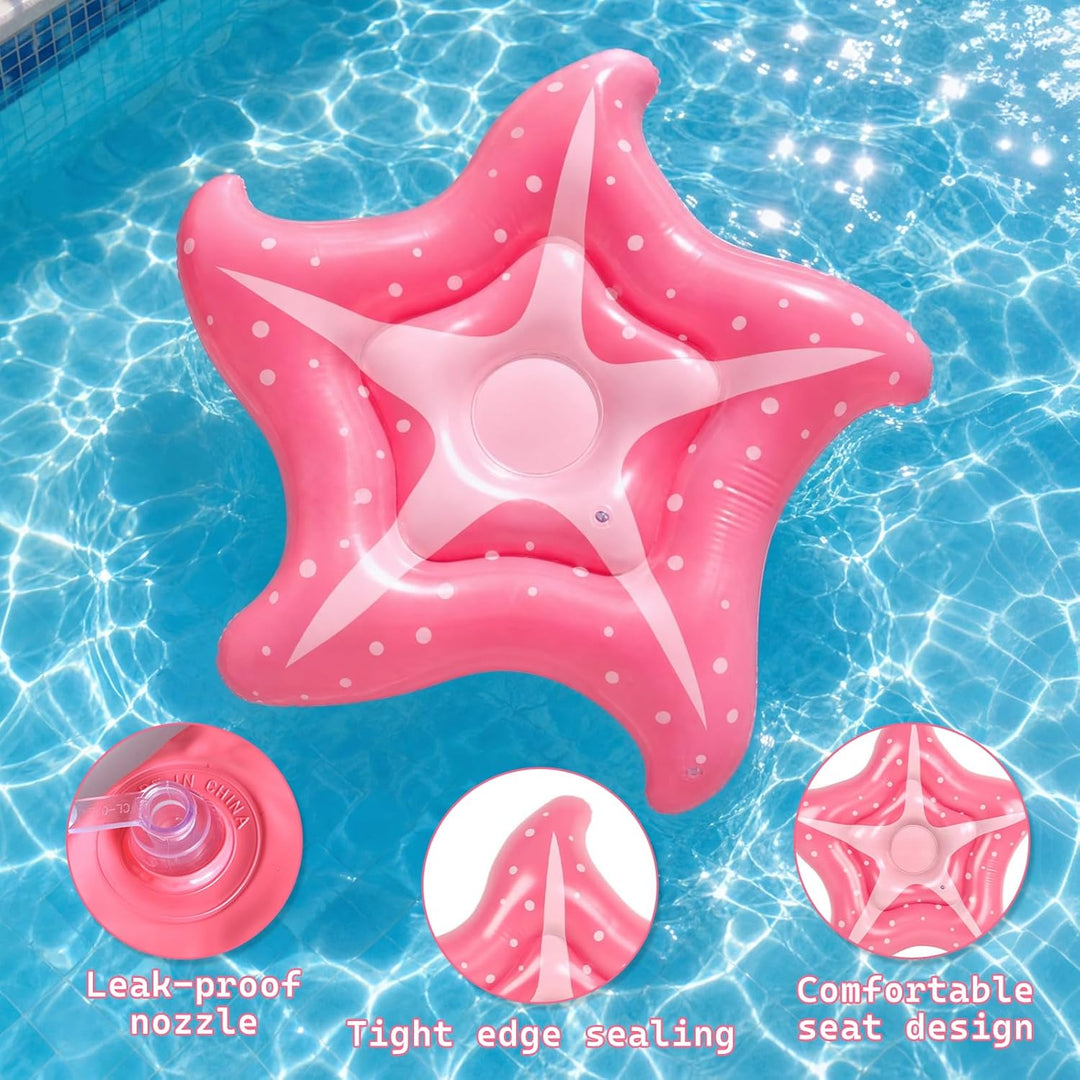 Luftmatratze Pool Seestern 150cm Schwimmtier Luftmatratze Wasser Wasserhängematte Pool Spielzeug für