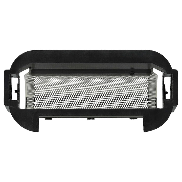 vhbw 2x Scherfolie kompatibel mit Braun Micron 808 Elektrorasierer + Rahmen | schwarz/silber