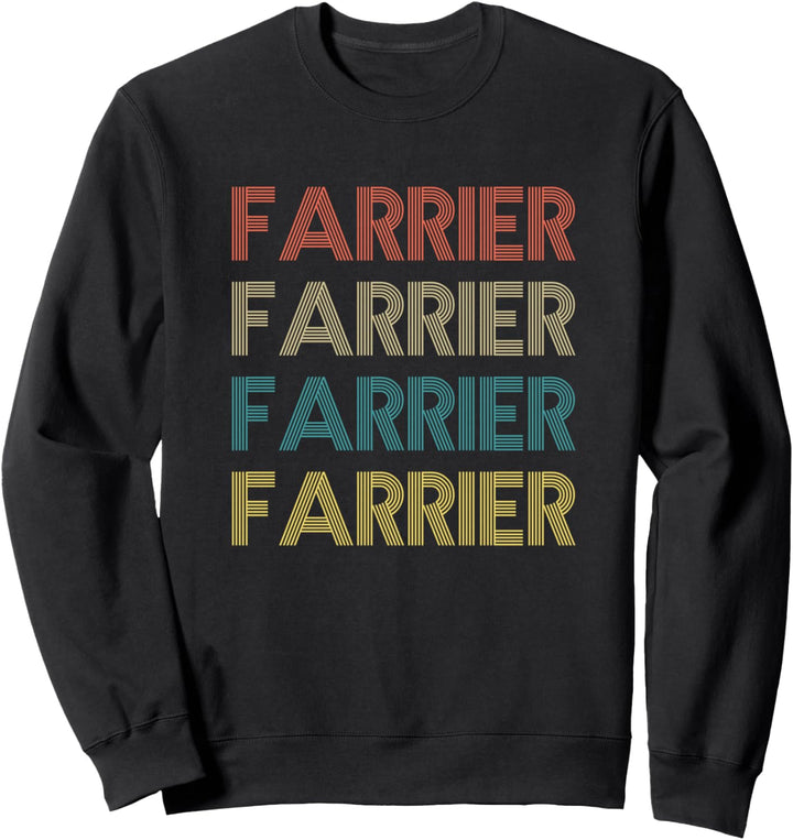 Retro Farrier Hufschmied Equine Hoof Care Hufeisen Sweatshirt