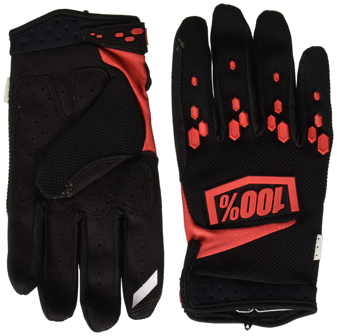 100% 10004-007-10 AIRMATIC Handschuhe Schwarz/Rot XL, Schwarz/Rot XL