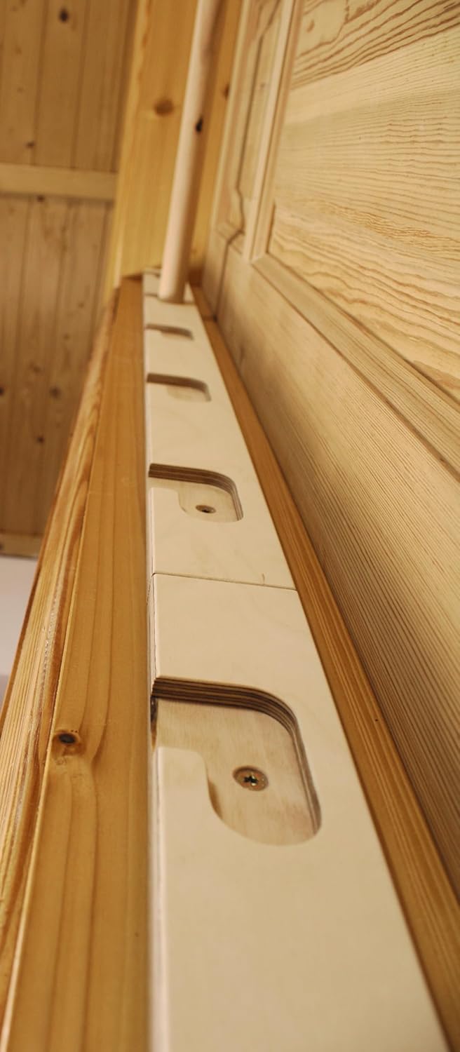 BearOnBar – Komplettes Set aus robusten Trainingsgeräten aus Holz: stabile Dip-Stange und Klimmzugst