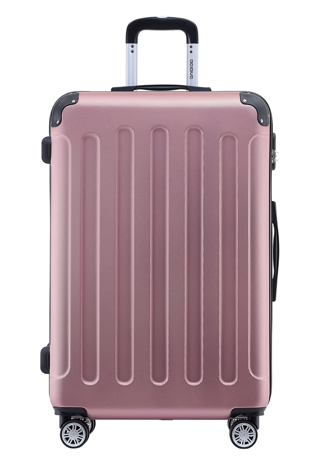 BEIBYE- Hartschalenkoffer Koffer Trolley Rollkoffer Reisekoffer Zahlenschloss 4 Zwilings-Rollen (Pri