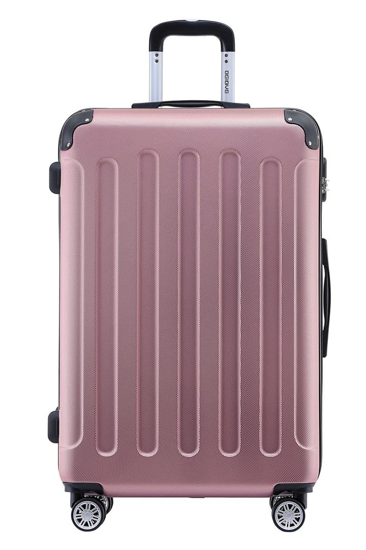 BEIBYE- Hartschalenkoffer Koffer Trolley Rollkoffer Reisekoffer Zahlenschloss 4 Zwilings-Rollen (Pri