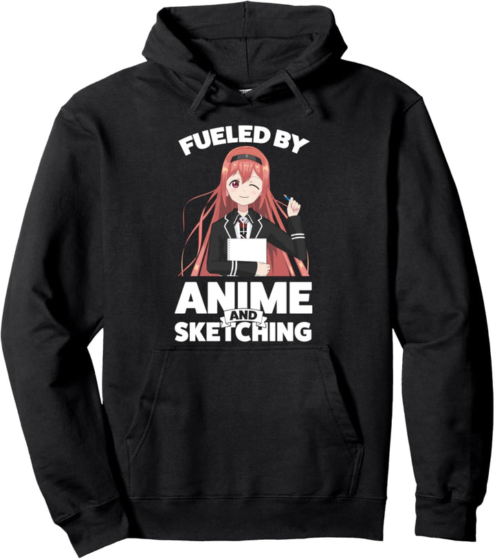 Von Anime und Sketching Anime Merch Pullover Hoodie