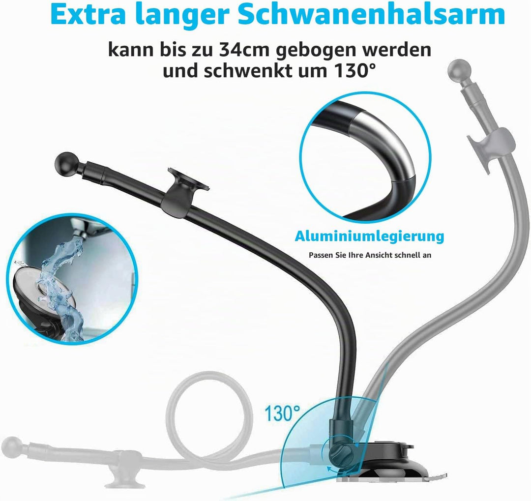 Oilcan Schwanenhals Tablet Autohalterung, Armaturenbrett Windschutzscheibe LKW iPad Halterung Flexib