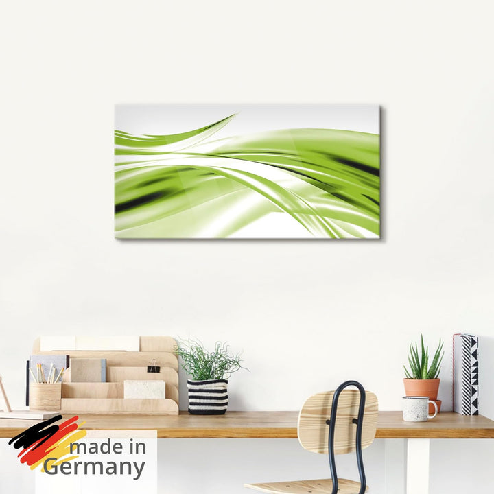 ARTland Glasbilder Wandbild Glas Bild einteilig 60x30 cm Querformat Moderne Kunst Abstrakt Modern Ra