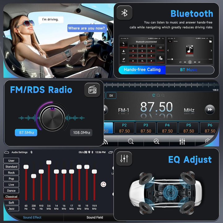 2G+64G Android 15 Autoradio für VW Golf 5 6 Passat Jetta Caddy EOS T5 Tiguan Touran CC Polo 9 Zoll H