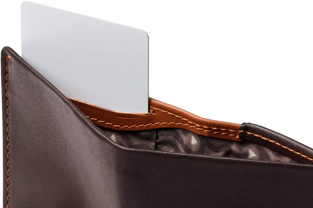Bellroy Note Sleeve – dünne Lederbörse, mit RFID-Schutz (max. 11 Karten Plus Scheine) - Java Caramel