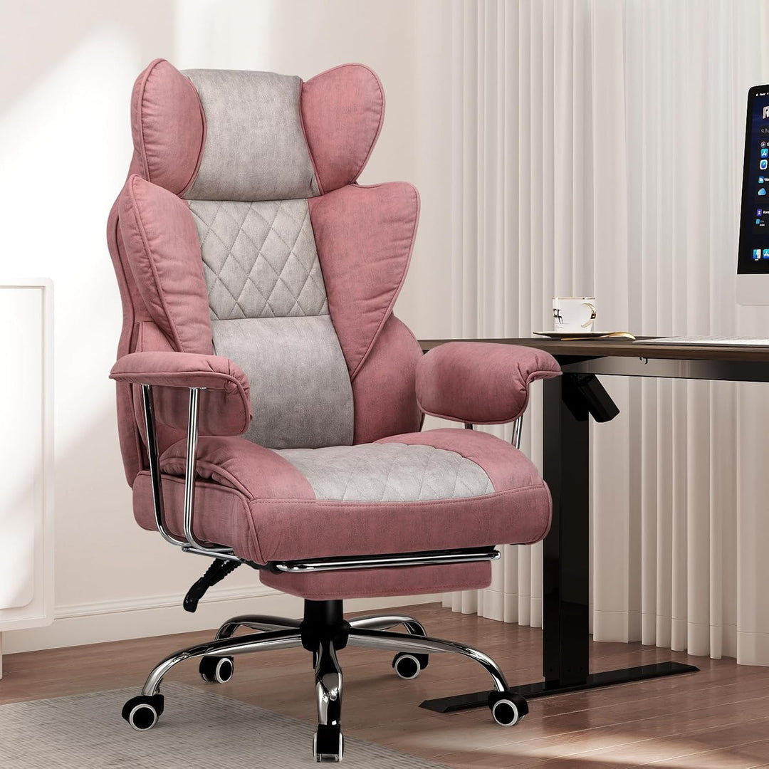 GTPLAYER Gaming Stuhl, Bürostuhl mit Taschenfeder-Lendenwirbelstütze, breiter Büro-Computersessel mi