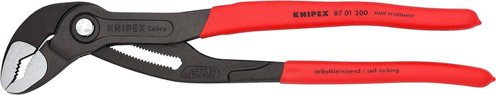KNIPEX Cobra 87 01 300 SB, Wasserpumpenzange | Rohrzange, gross, Chrom-Vanadium atramentiert, 300 mm