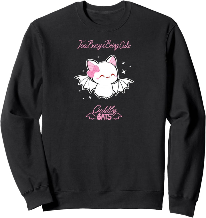 Niedlicher Albino-Fledermaus – entworfen von Cuddly Bats Comics Sweatshirt