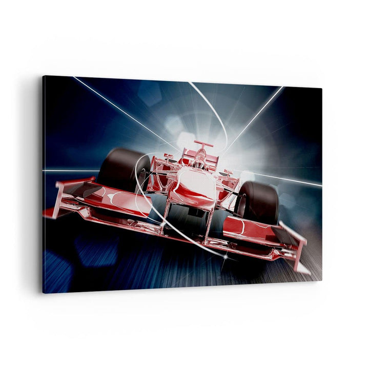 Bilder auf Leinwand 100x70cm Leinwandbild Formel Geschwindigkeit Motor Gross Wanddeko Bild Schlafzim