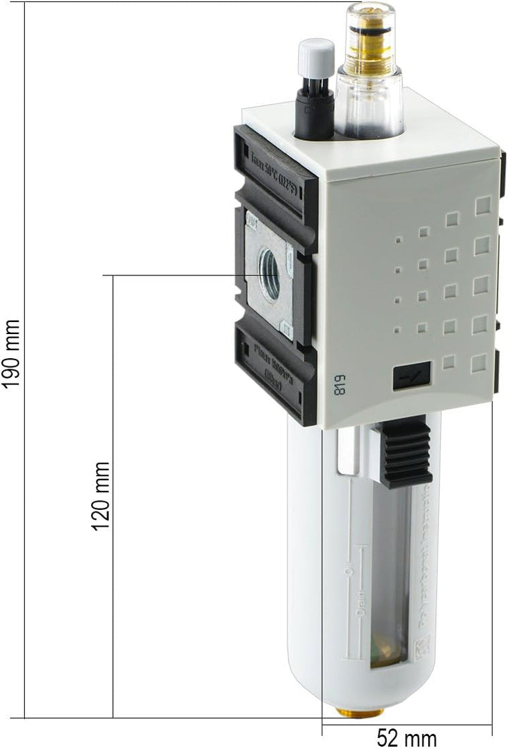 Fittingstore Futura Baureihe 1 - Nebelöler bis 2800 l/min - Druckluft (Gewinde: G 3/8"), Gewinde: G