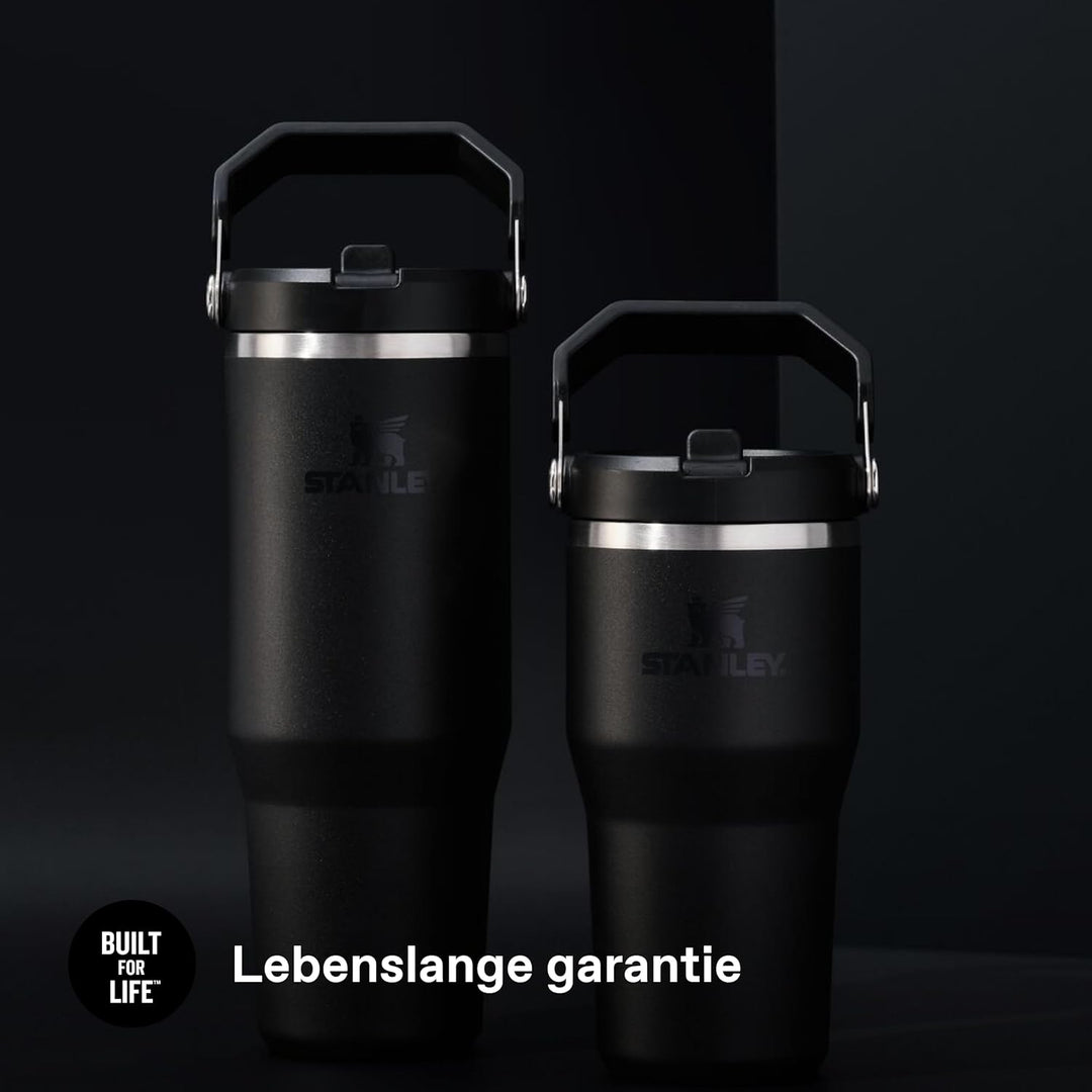 Stanley 1913 Flip Straw Tumbler 0.89L - Black | Kühlt 12+ Std. - Auslaufsicher - BPA-frei - Spülmasc