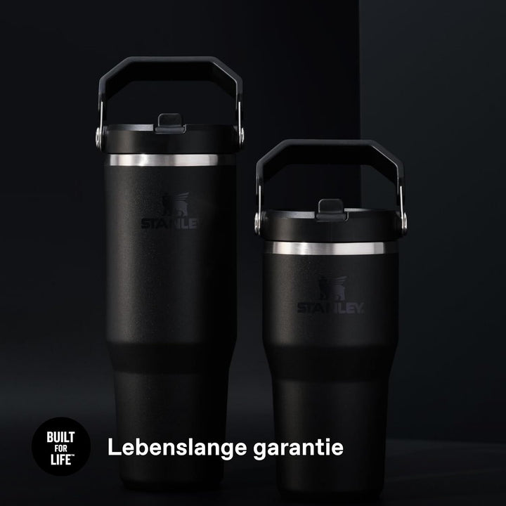 Stanley 1913 Flip Straw Tumbler 0.89L - Black | Kühlt 12+ Std. - Auslaufsicher - BPA-frei - Spülmasc