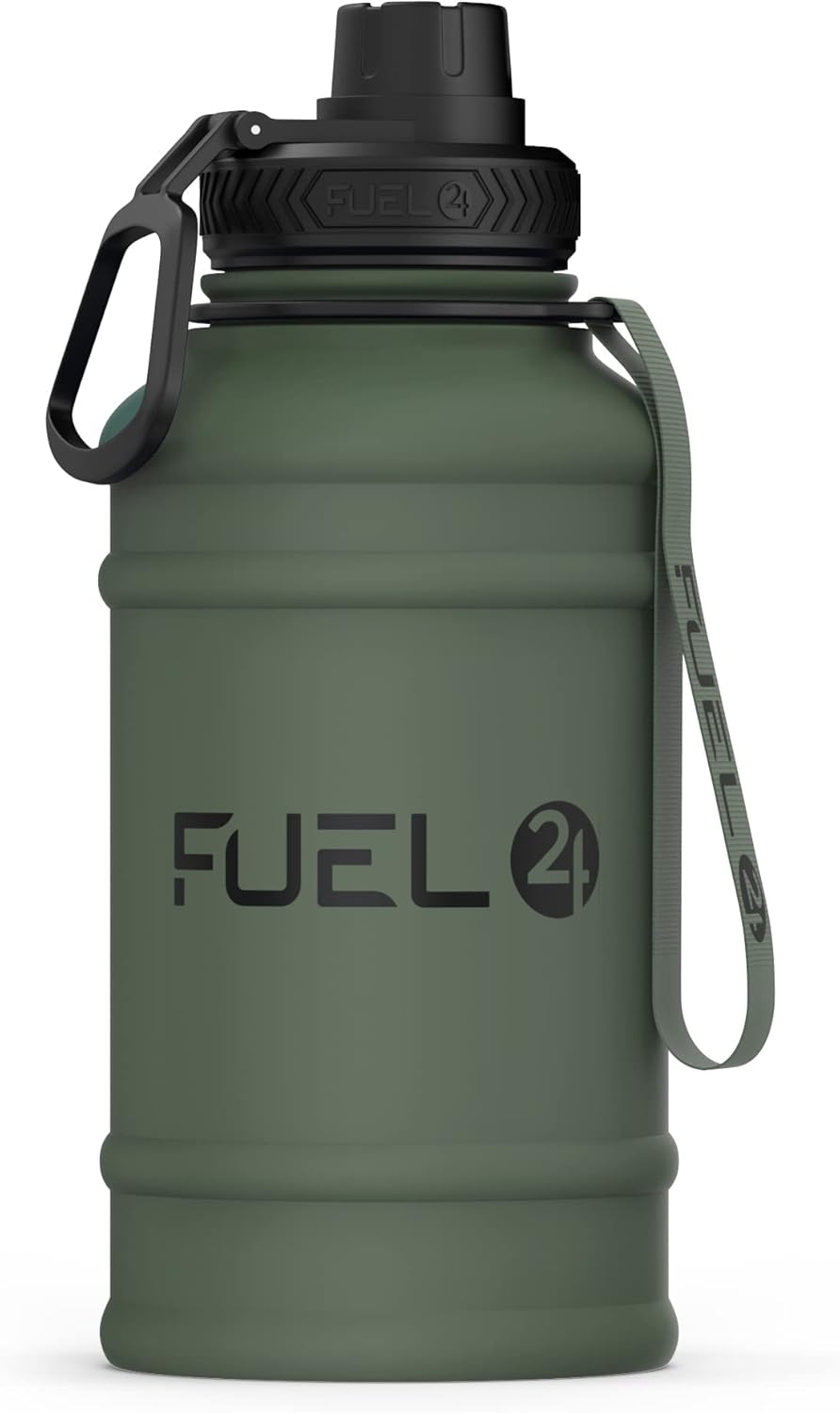 Fuel24 Extra Stark Trinkflasche Edelstahl Metall 1.3L & 2.2L - Auslaufsicher & BPA-Frei Wasserflasch