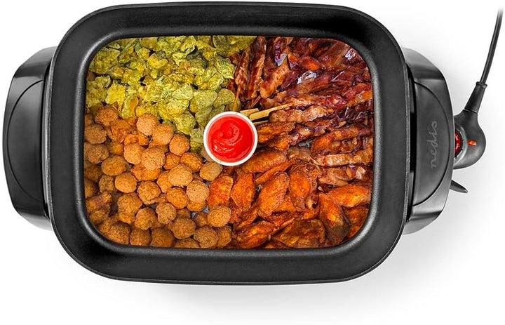 Elektrische Pfanne - 40 cm - Dickwandiges Aluminium-Gussgehäuse Single, Single