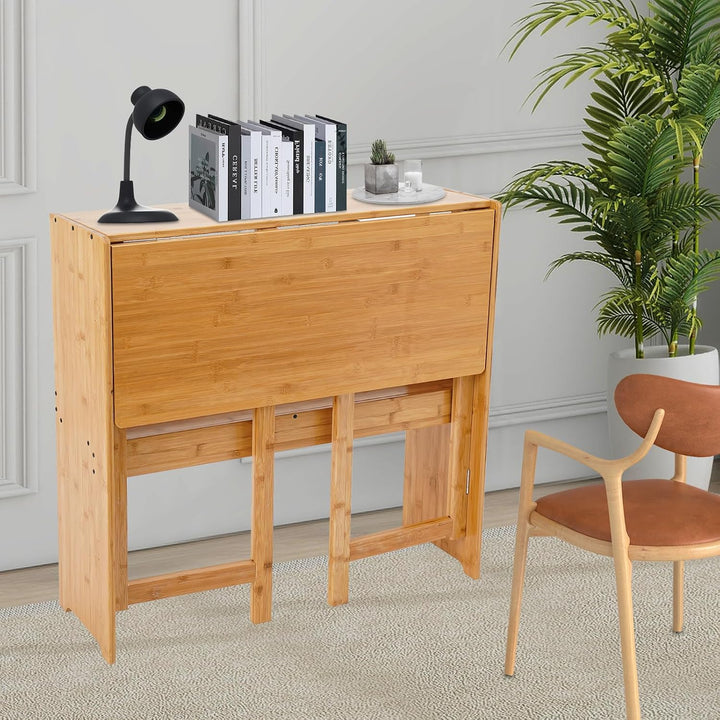 Klappbarer Schreibtisch, Kleiner Klapptisch, Heimbüro Klapptisch, Faltbarer Kompaktschreibtisch für